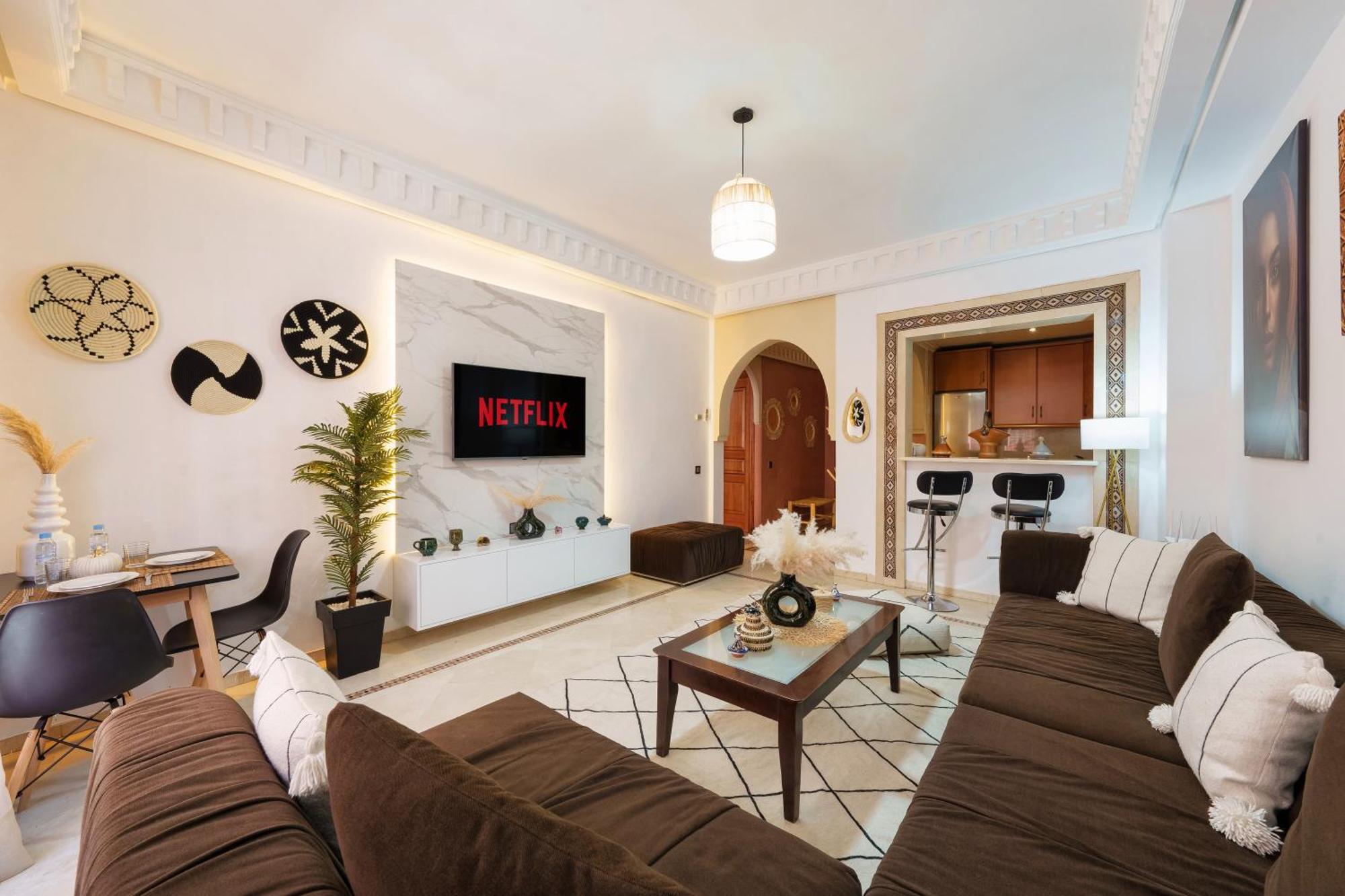 Appartement Chic Gueliz Plaza Avec Vue Марракеш Екстер'єр фото
